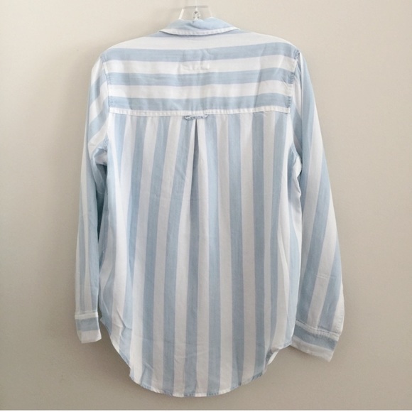 Anthropologie Rails Striped Lace-Up Shirt new - Picture 5 of 10
